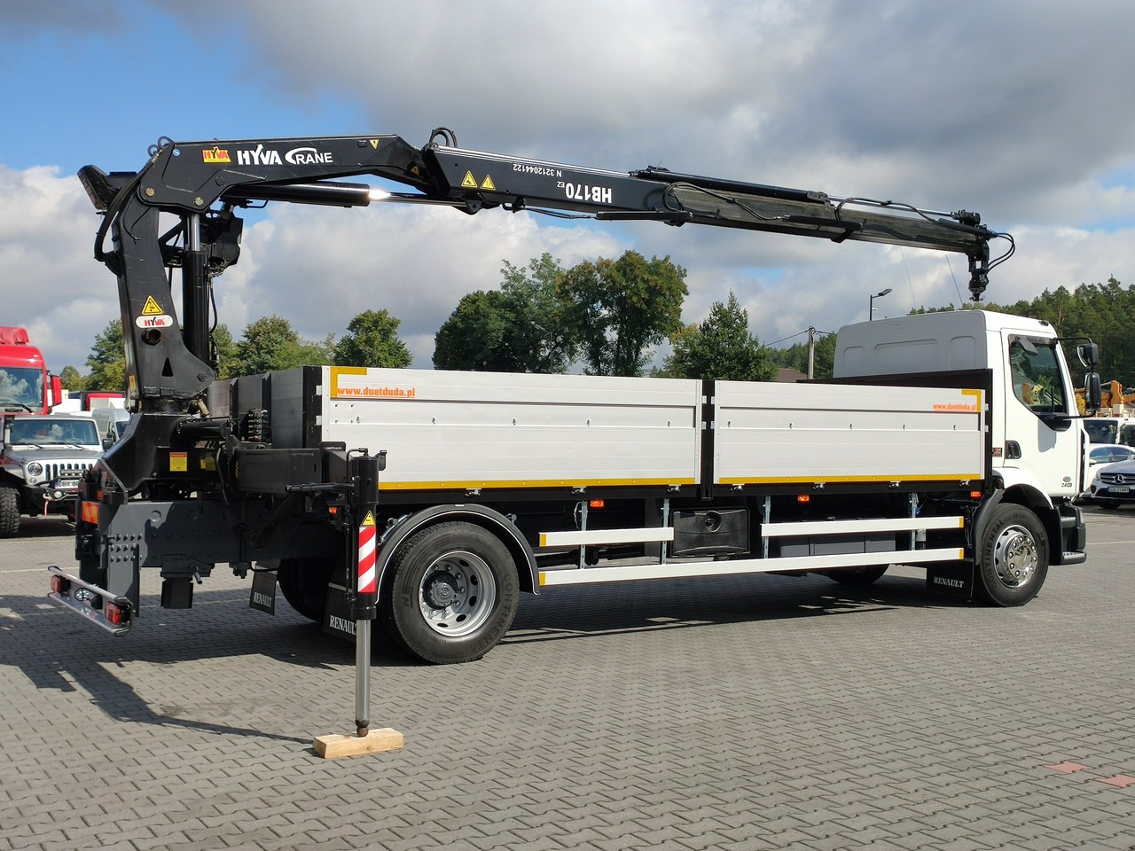 Madelveok/ Platvormveok, Kraanaga veoauto Renault Midlum 180.240DXI + HDS HYVA HB170E2 Udzwig 3.6Tony: pilt 27
