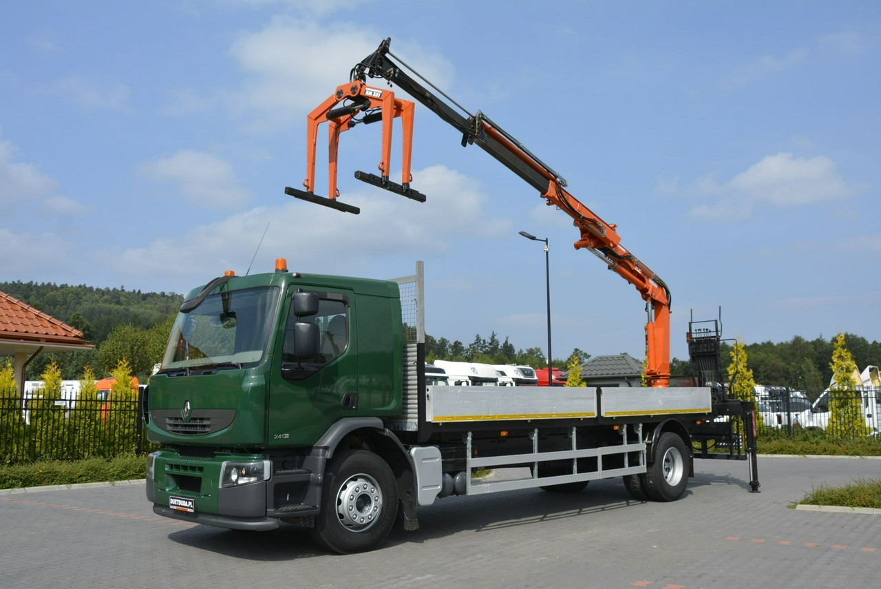 Renault Premium 180.240DXI długość Skrzyni-6.820cm + HDS TEREX TLC 92.2 - Madelveok/ Platvormveok, Kraanaga veoauto: pilt 1 Renault Premium 180.240DXI długość Skrzyni-6.820cm + HDS TEREX TLC 92.2 - Madelveok/ Platvormveok, Kraanaga veoauto: pilt 1