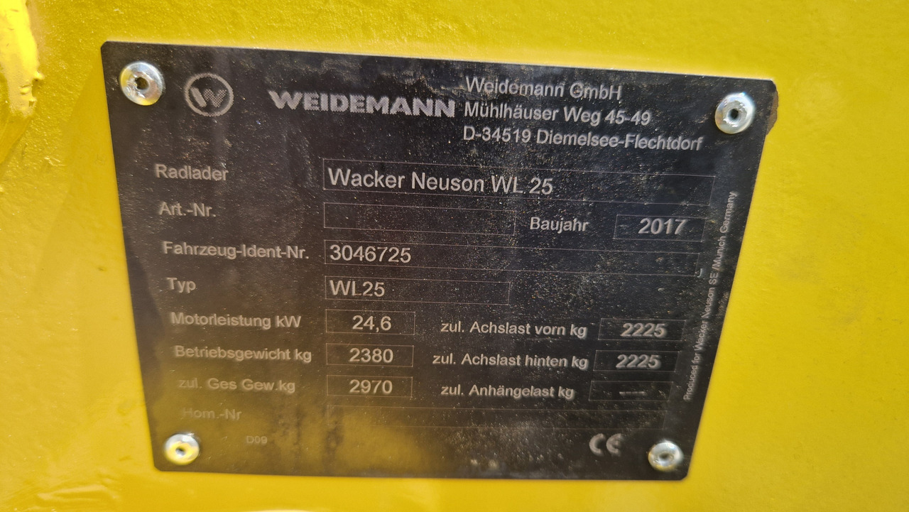 Rataslaadur WACKER NEUSON WL 25: pilt 11 Rataslaadur WACKER NEUSON WL 25: pilt 11