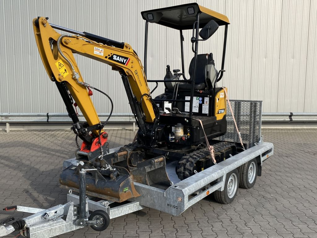 Hulco Anhänger Tieflader Minibagger Maschinen Rampen - Auto järelhaagis: pilt 2 Hulco Anhänger Tieflader Minibagger Maschinen Rampen - Auto järelhaagis: pilt 2