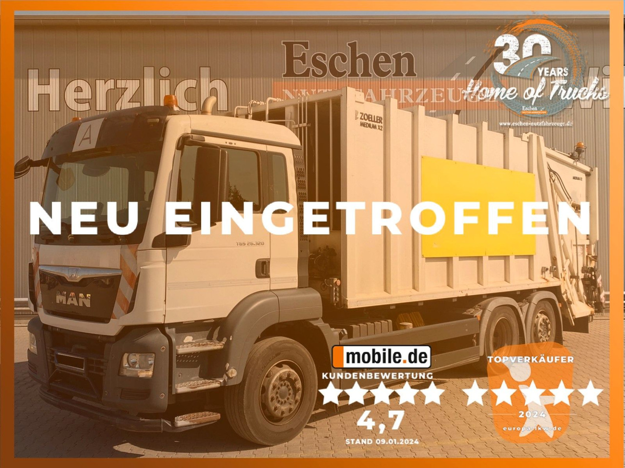MAN TGS 26.320 6x2-4 | Zöller Medium X2EC24*3x Sitze - Prügiauto: pilt 1 MAN TGS 26.320 6x2-4 | Zöller Medium X2EC24*3x Sitze - Prügiauto: pilt 1