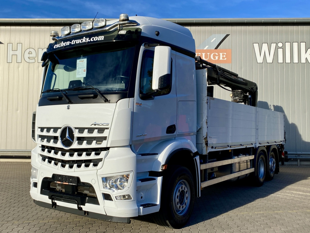 Mercedes-Benz 2545 L 6x2 Arocs / HIAB 177 K Pro Kran - Madelveok/ Platvormveok, Kraanaga veoauto: pilt 1 Mercedes-Benz 2545 L 6x2 Arocs / HIAB 177 K Pro Kran - Madelveok/ Platvormveok, Kraanaga veoauto: pilt 1
