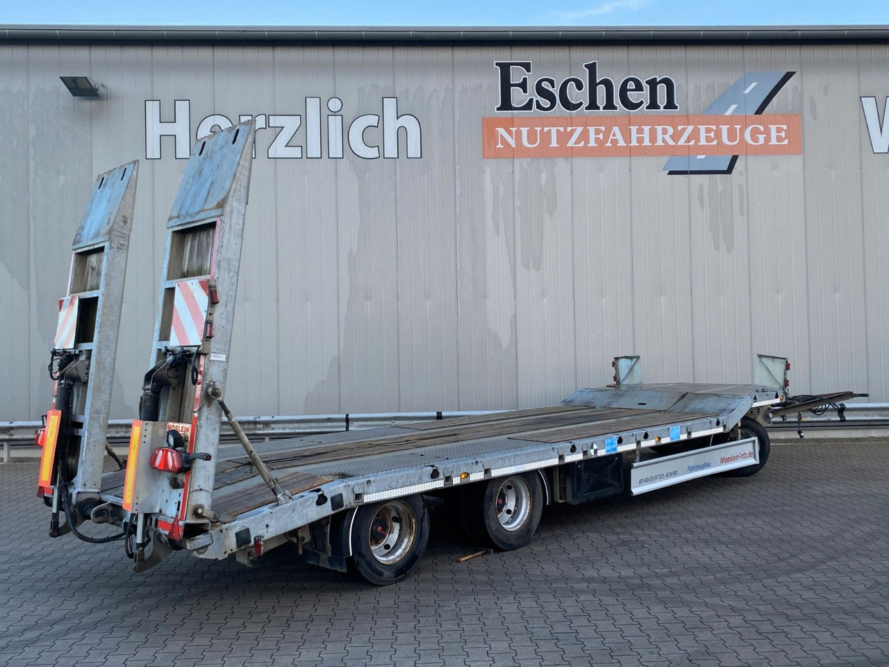 Möslein TF3-P | verzinktes Chassis*hydr. Rampen*Blatt - Madal platvorm järelhaagis: pilt 4 Möslein TF3-P | verzinktes Chassis*hydr. Rampen*Blatt - Madal platvorm järelhaagis: pilt 4