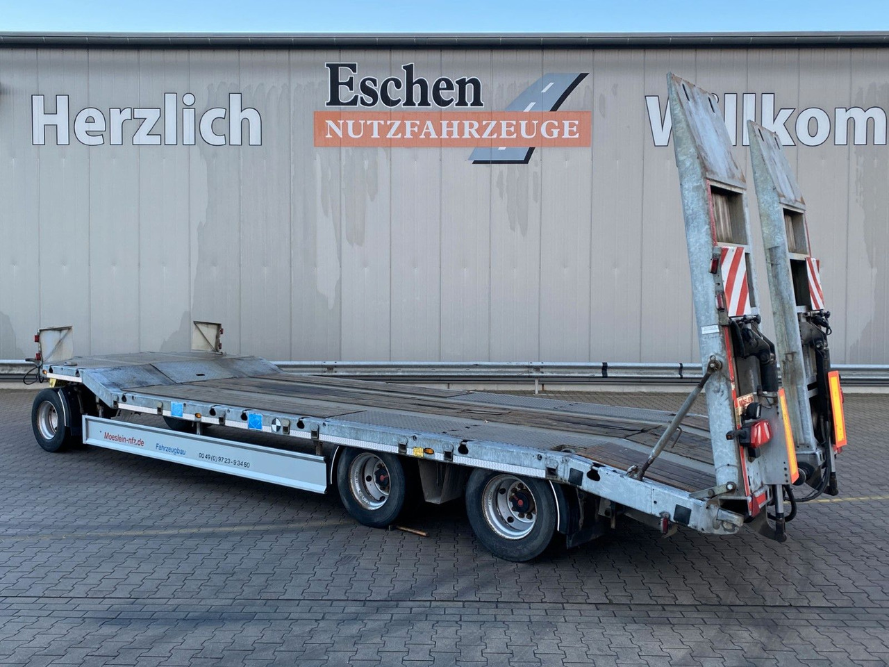 Möslein TF3-P | verzinktes Chassis*hydr. Rampen*Blatt - Madal platvorm järelhaagis: pilt 3 Möslein TF3-P | verzinktes Chassis*hydr. Rampen*Blatt - Madal platvorm järelhaagis: pilt 3