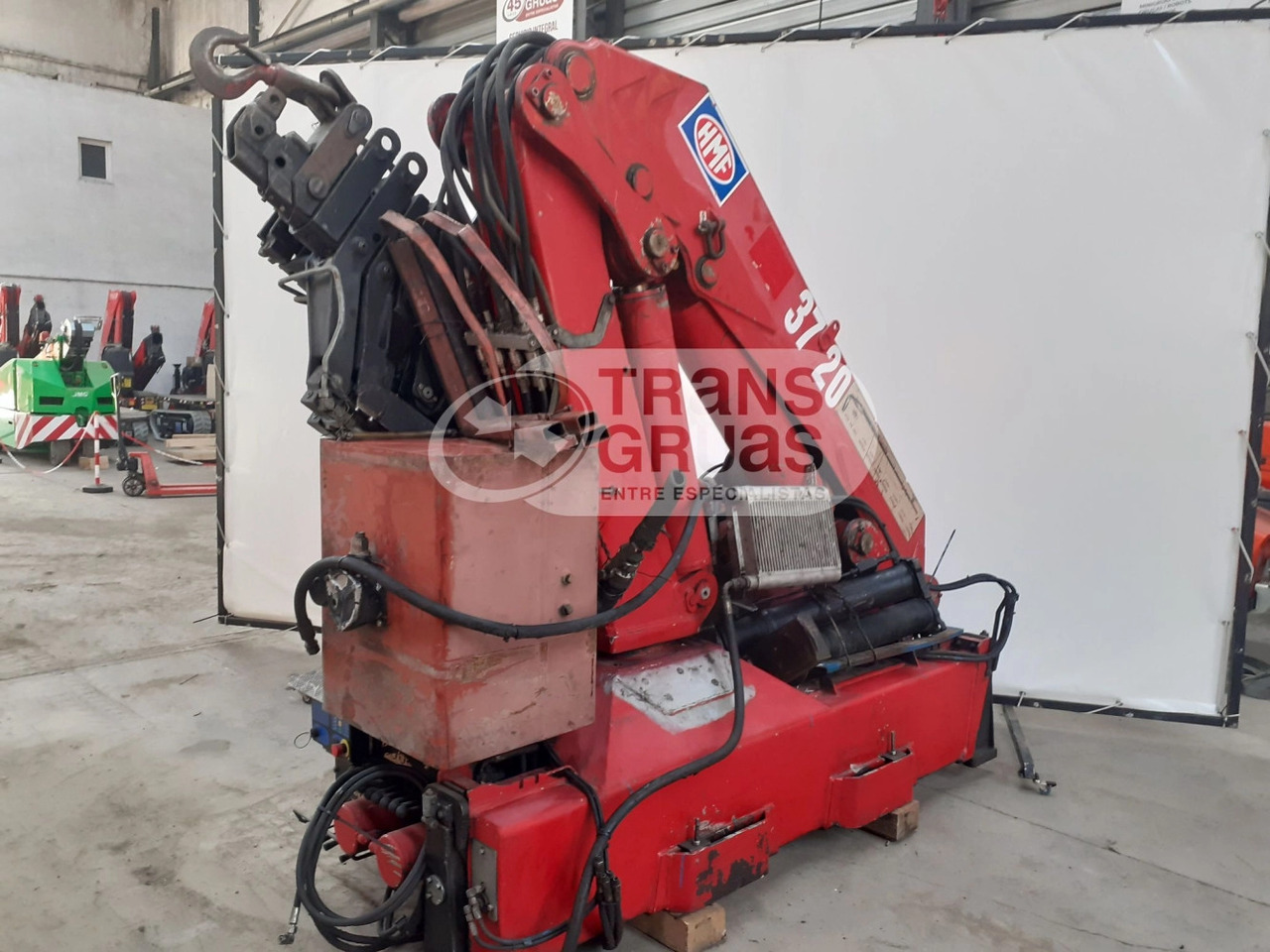 Grúa HMF 3720 K6 - Kraana-manipulaator - Veoauto: pilt 4 Grúa HMF 3720 K6 - Kraana-manipulaator - Veoauto: pilt 4