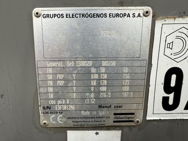 Atlas Copco QAS 150 - Generaatorikomplekt: pilt 5 Atlas Copco QAS 150 - Generaatorikomplekt: pilt 5