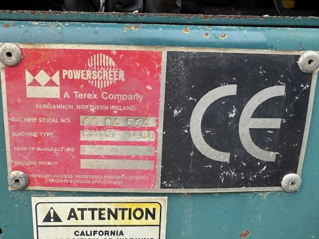 Terex Powerscreen Chieftain 1400 - Sõeluja: pilt 5 Terex Powerscreen Chieftain 1400 - Sõeluja: pilt 5