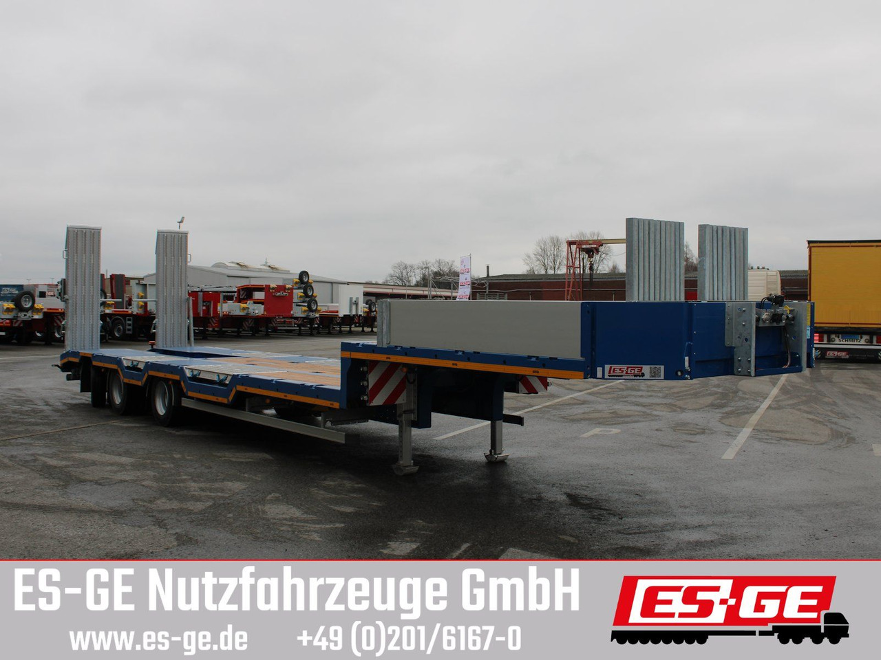 ES-GE 3-Achs-Satteltieflader - Radmulden - Madal platvormpoolhaagis: pilt 4 ES-GE 3-Achs-Satteltieflader - Radmulden - Madal platvormpoolhaagis: pilt 4