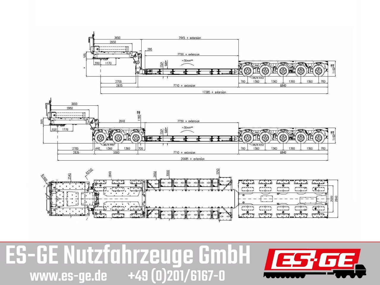 Faymonville MAX Trailer 3+5 Tiefbett (Baggerbett) - Madal platvormpoolhaagis: pilt 1 Faymonville MAX Trailer 3+5 Tiefbett (Baggerbett) - Madal platvormpoolhaagis: pilt 1