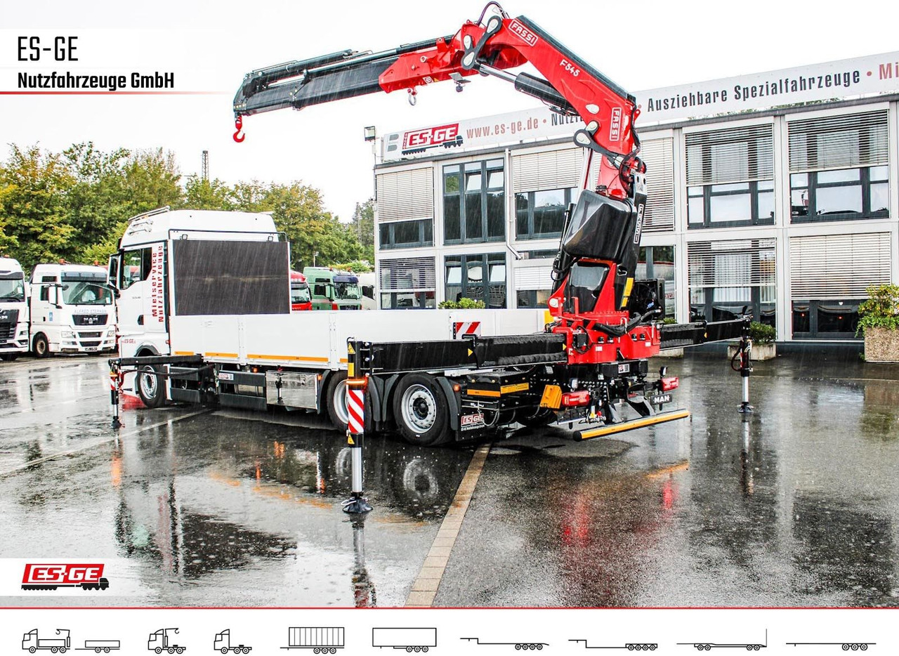 MAN TGX 26.480 6x2-4 LL CH mit Fassi F545RA.2.26 - Madelveok/ Platvormveok, Kraanaga veoauto: pilt 2 MAN TGX 26.480 6x2-4 LL CH mit Fassi F545RA.2.26 - Madelveok/ Platvormveok, Kraanaga veoauto: pilt 2