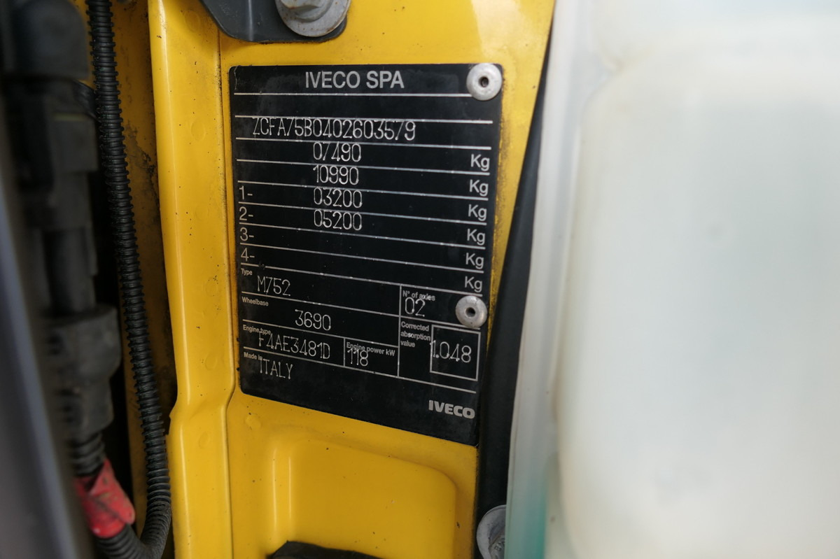 Tarbesõiduk furgoon IVECO EuroCargo ML 75 E 16 P LBW LUFT EURO-5 Koffer-In: pilt 15 Tarbesõiduk furgoon IVECO EuroCargo ML 75 E 16 P LBW LUFT EURO-5 Koffer-In: pilt 15