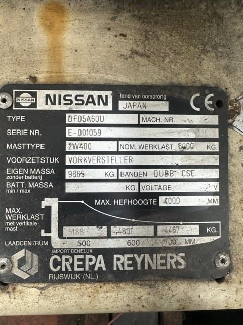 Nissan DF-05-A-60-U - Diiseltõstuk: pilt 2 Nissan DF-05-A-60-U - Diiseltõstuk: pilt 2