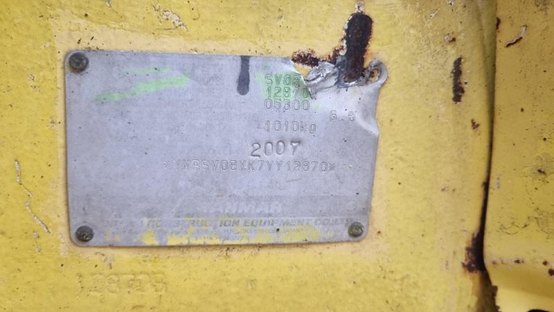 Yanmar SV08 - Miniekskavaator: pilt 5 Yanmar SV08 - Miniekskavaator: pilt 5