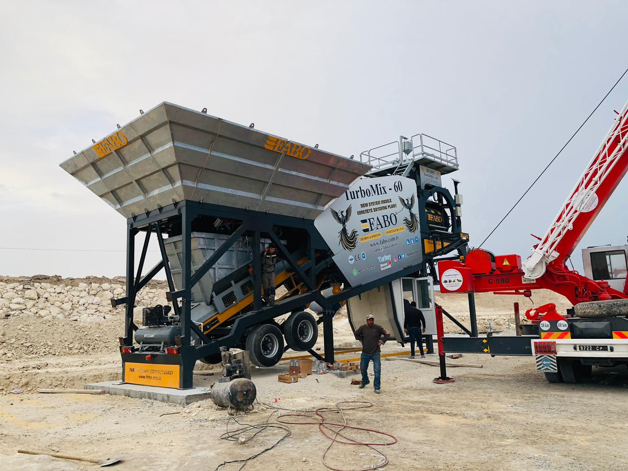 FABO mobile concrete batching plant - Betoonitehas: pilt 3 FABO mobile concrete batching plant - Betoonitehas: pilt 3