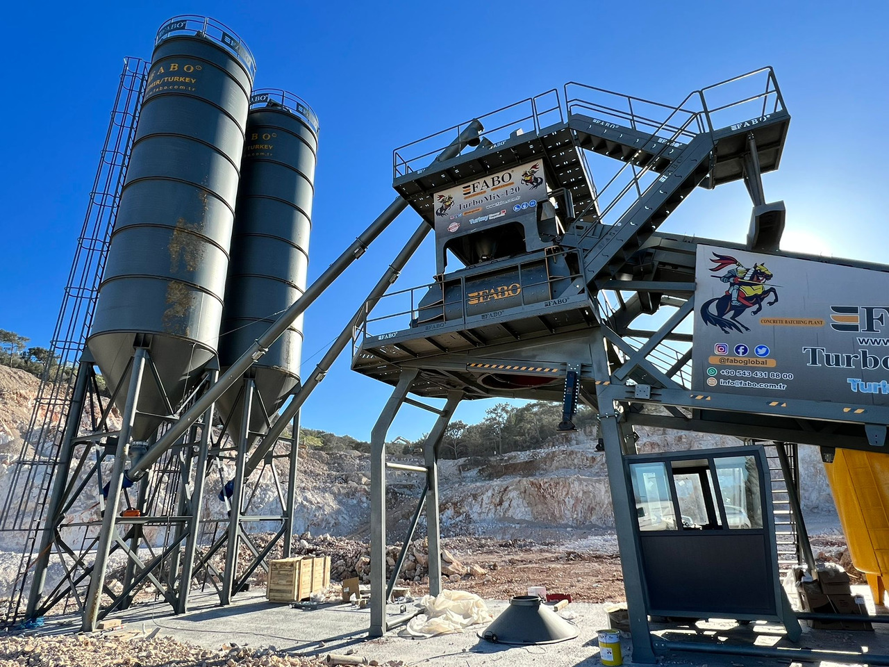 FABO mobile concrete batching plant - Betoonitehas: pilt 2 FABO mobile concrete batching plant - Betoonitehas: pilt 2