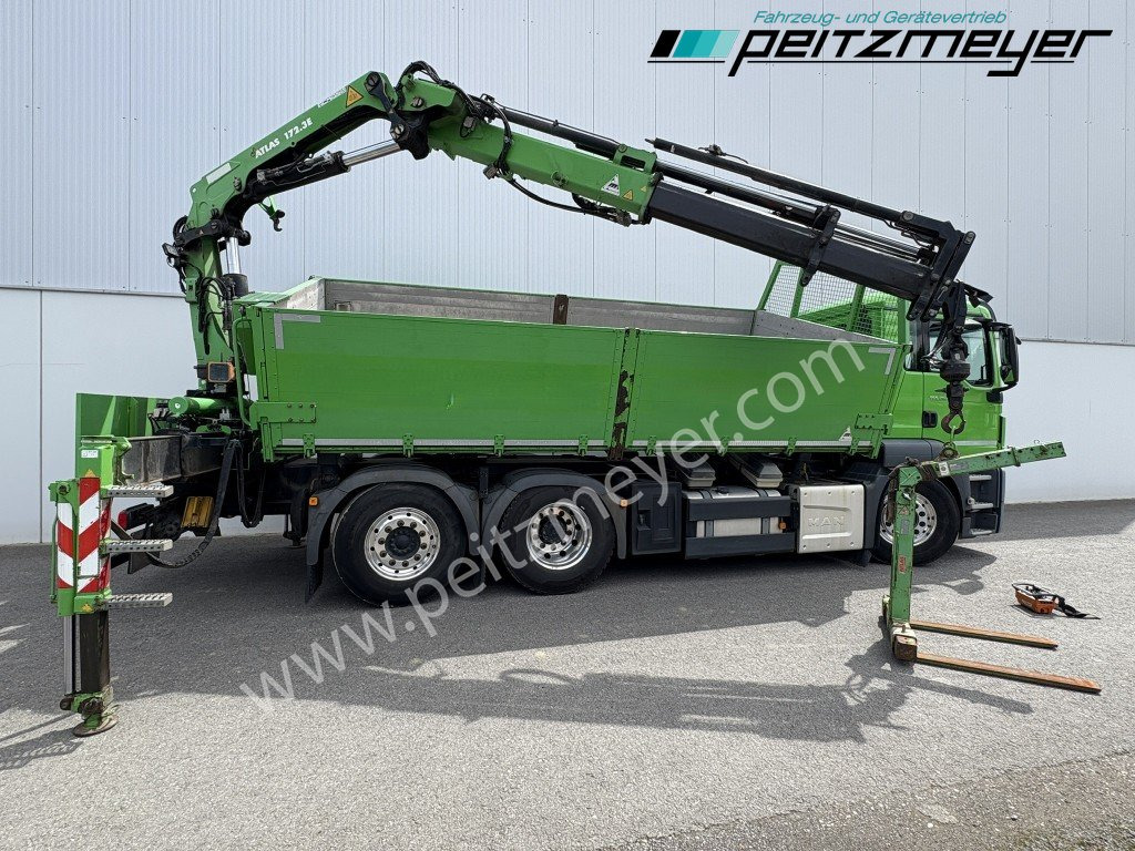 Kallurauto, Kraanaga veoauto MAN TGS 26.460 FL 6x2 Kipper+Kran+Funk Lenkachse, 2-Seitenkipper, Atlas 172.3: pilt 8