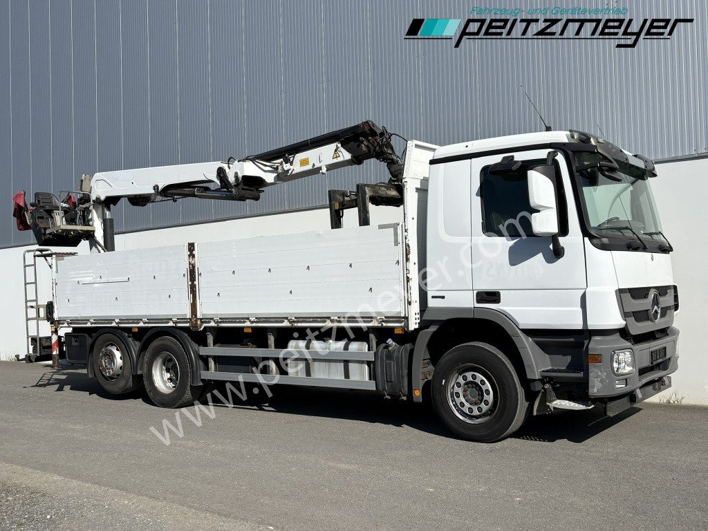 MERCEDES-BENZ Actros 2536 LL Pritsche HMF Heckkran m. Zange Baustoff - Madelveok/ Platvormveok, Kraanaga veoauto: pilt 2 MERCEDES-BENZ Actros 2536 LL Pritsche HMF Heckkran m. Zange Baustoff - Madelveok/ Platvormveok, Kraanaga veoauto: pilt 2