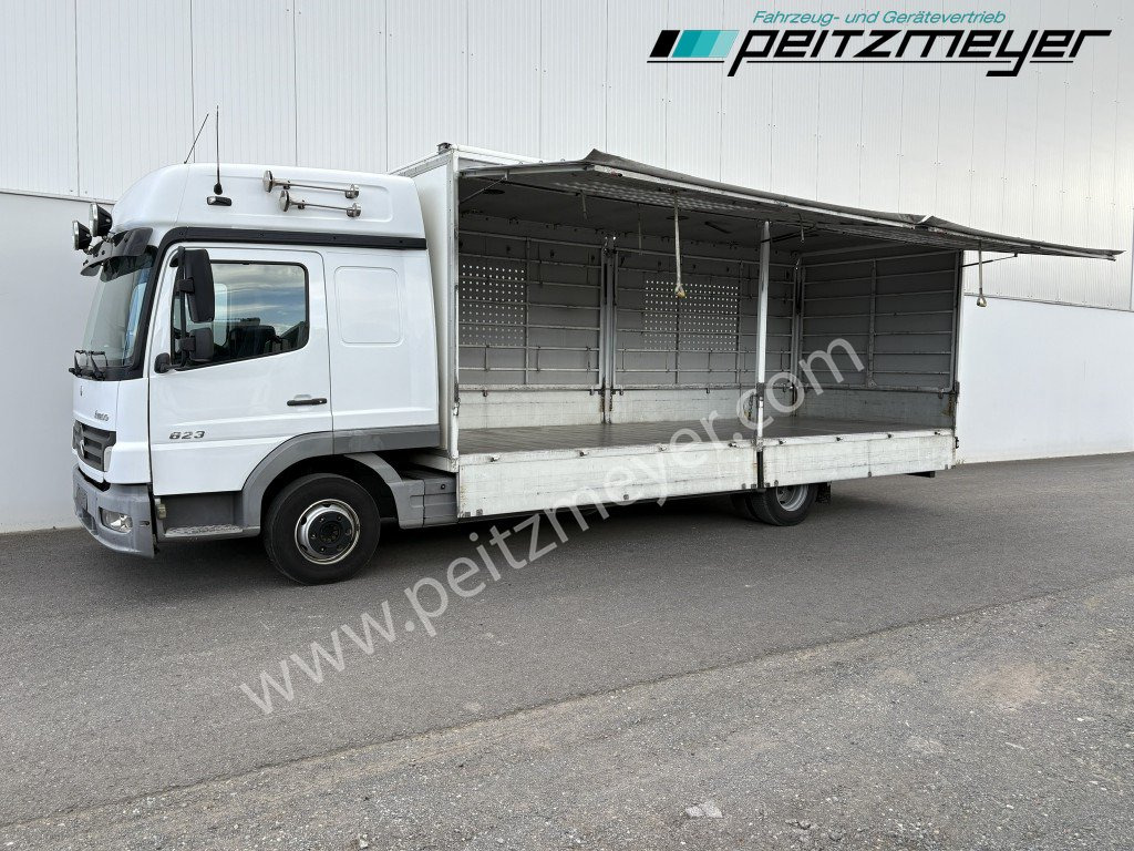 MERCEDES-BENZ Atego 823 L Geflügelpritsche L - Fahrerhaus, Klima, 2 x AHK - Kasti veoauto: pilt 1 MERCEDES-BENZ Atego 823 L Geflügelpritsche L - Fahrerhaus, Klima, 2 x AHK - Kasti veoauto: pilt 1