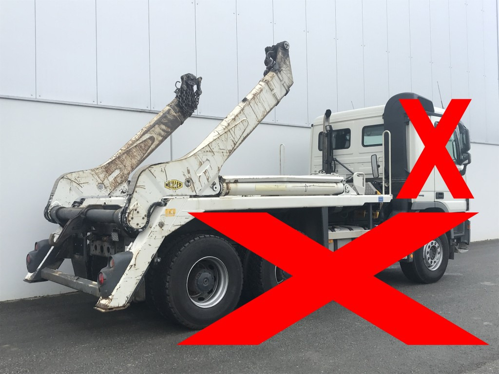 Meiller Absetzkipper AK 16 MTG - Actros 6x4 - Konksu tõstja/ Koormaandur: pilt 1 Meiller Absetzkipper AK 16 MTG - Actros 6x4 - Konksu tõstja/ Koormaandur: pilt 1