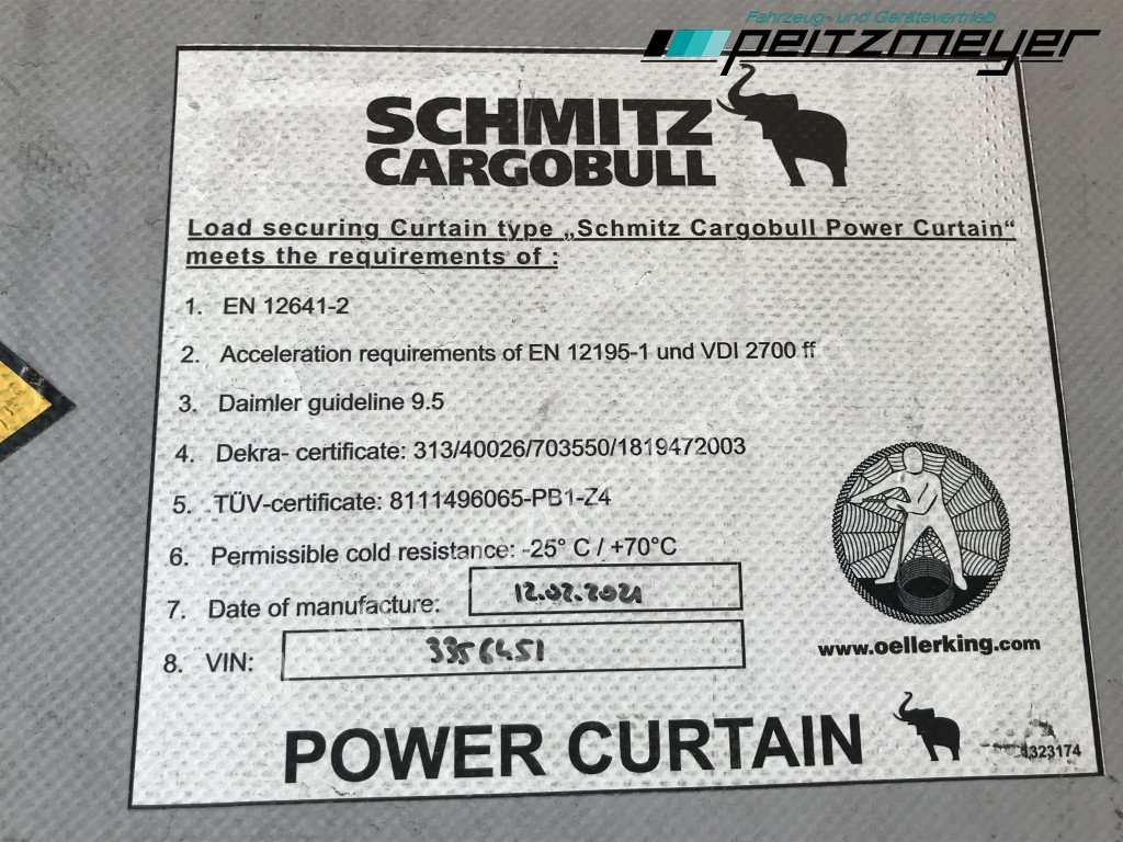 Tentpoolhaagis SCHMITZ 3 Achs Pritschenauflieger SCS 24/L-13.62 Mega, Power-Curtain Jumbo, Edscha, RSAB,: pilt 19