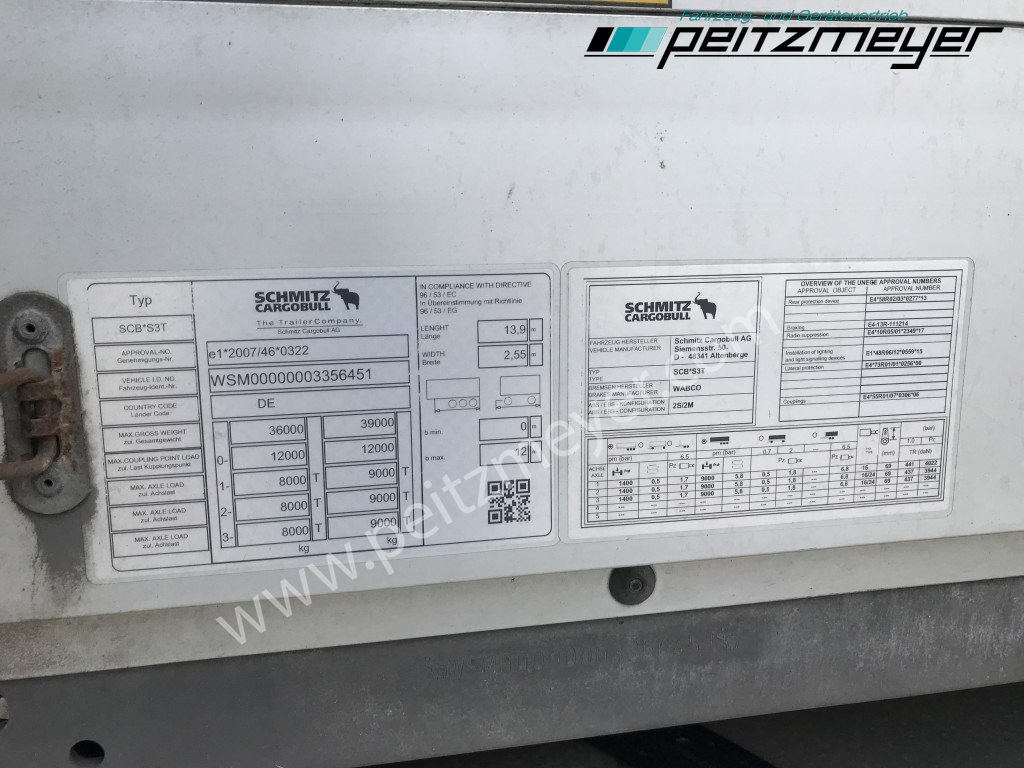 Tentpoolhaagis SCHMITZ 3 Achs Pritschenauflieger SCS 24/L-13.62 Mega, Power-Curtain Jumbo, Edscha, RSAB,: pilt 26