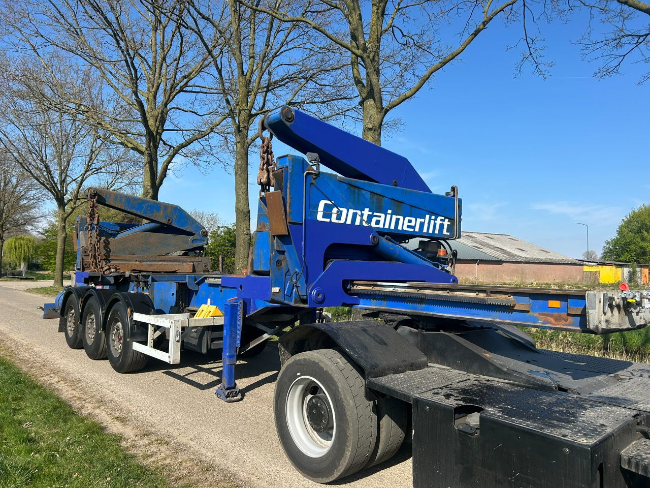 Pacton Steelbro MK6 Side loader / 20 - 40 ft / own diesel power pack / saf disc braks - Konteinerveduk/ Tõstukiga poolhaagis: pilt 4 Pacton Steelbro MK6 Side loader / 20 - 40 ft / own diesel power pack / saf disc braks - Konteinerveduk/ Tõstukiga poolhaagis: pilt 4