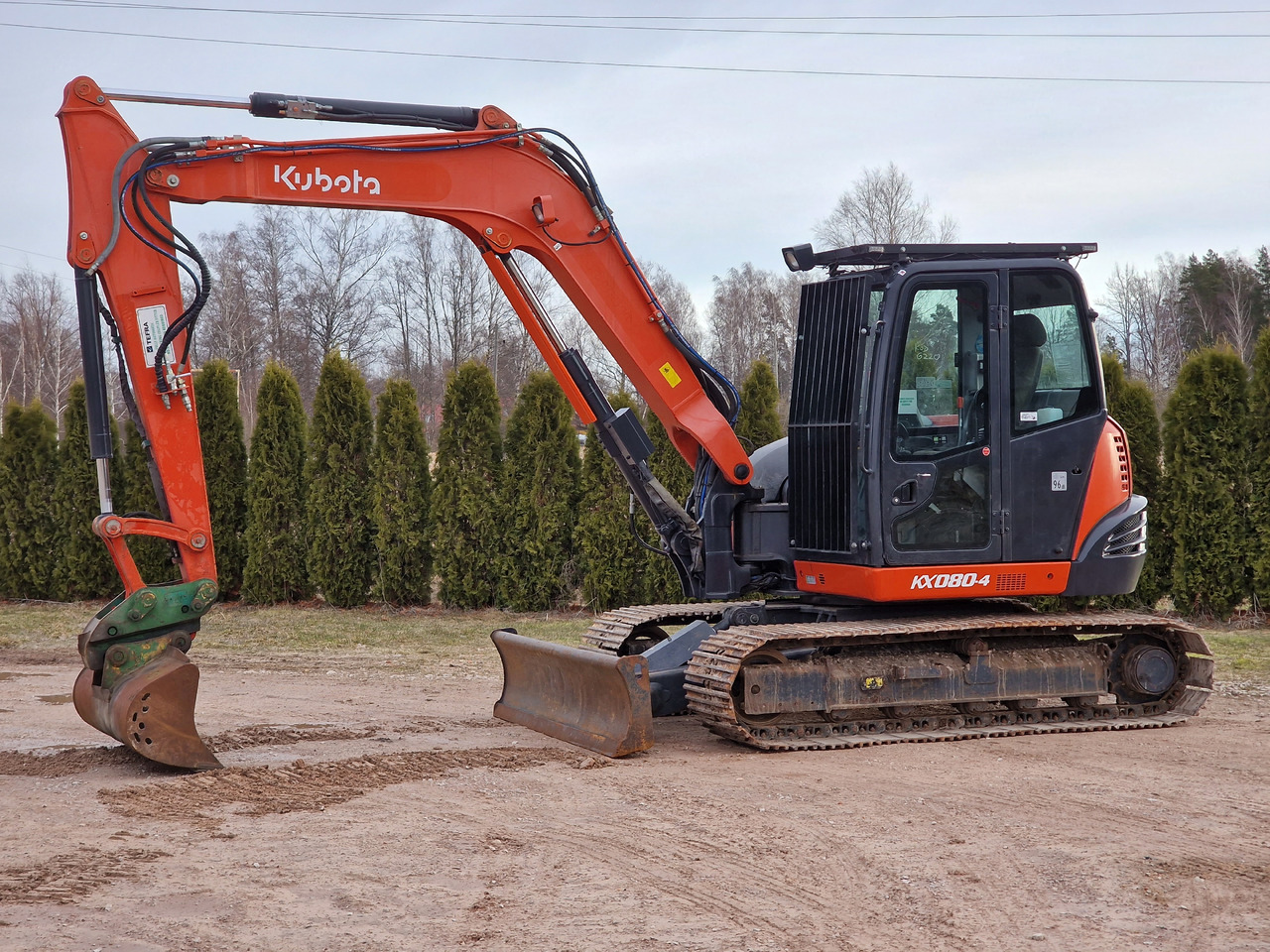 KUBOTA KX080-4. Metal tracks. - Miniekskavaator: pilt 2 KUBOTA KX080-4. Metal tracks. - Miniekskavaator: pilt 2