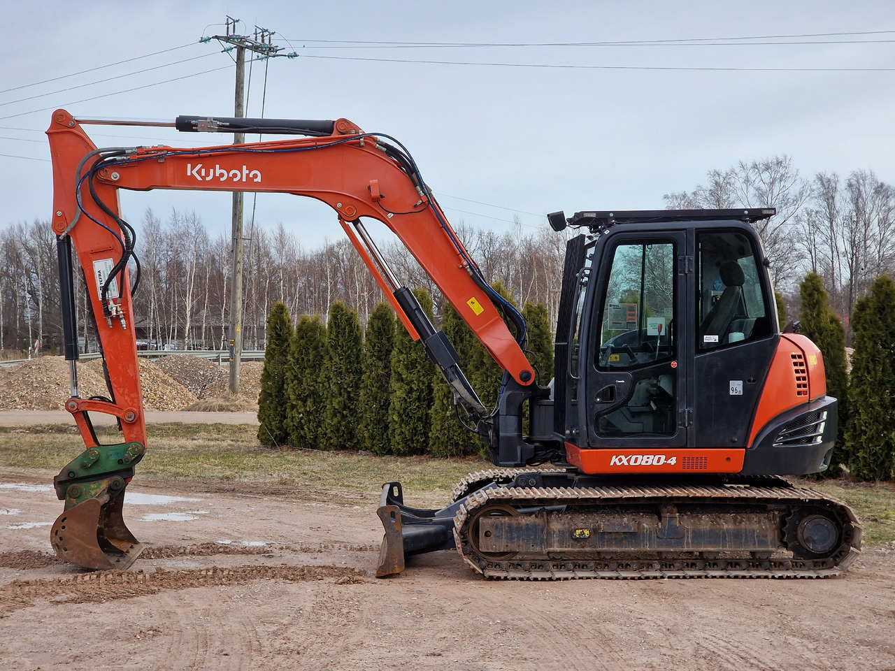 KUBOTA KX080-4. Metal tracks. - Miniekskavaator: pilt 3 KUBOTA KX080-4. Metal tracks. - Miniekskavaator: pilt 3