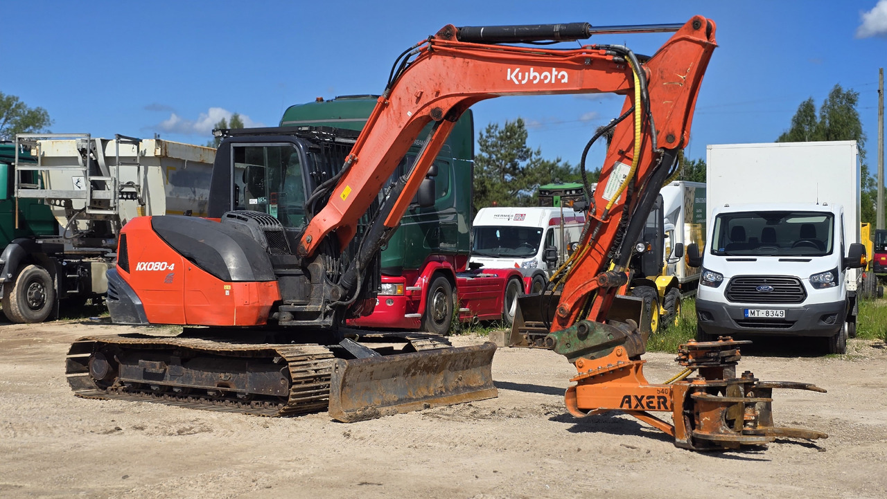 Kubota KX080-4, AXER 540 - Metsatraktor: pilt 3 Kubota KX080-4, AXER 540 - Metsatraktor: pilt 3