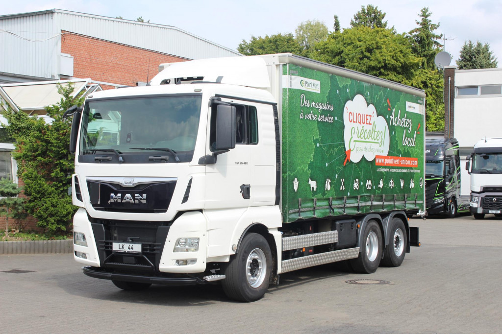 MAN TGX 26.480 Plane Stapleraufnahme Lenkachse AHK - Tent veoauto: pilt 1 MAN TGX 26.480 Plane Stapleraufnahme Lenkachse AHK - Tent veoauto: pilt 1