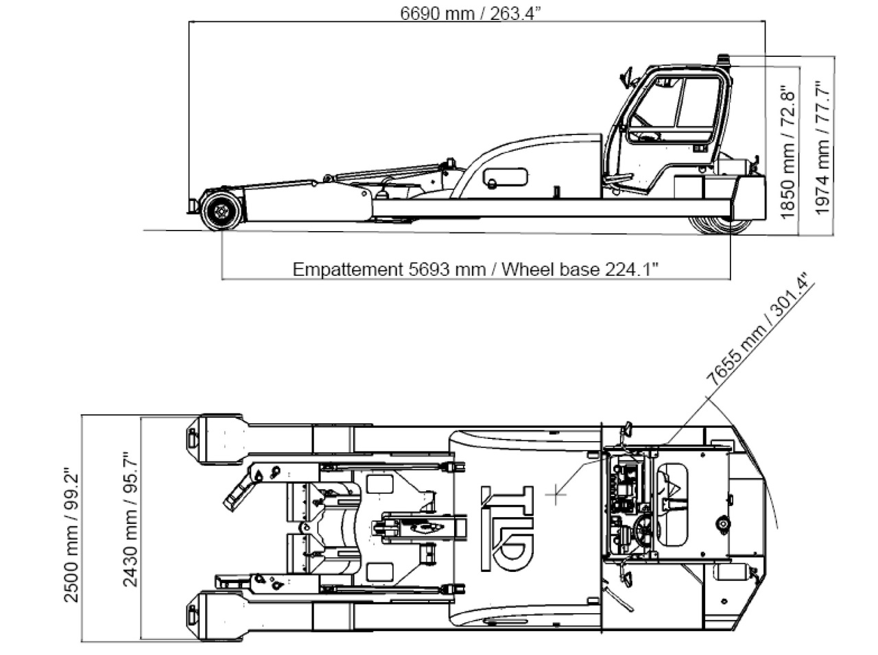 TLD Towbarless Pushback TPX 100 E - Lennukite puksiirsõiduk: pilt 4 TLD Towbarless Pushback TPX 100 E - Lennukite puksiirsõiduk: pilt 4