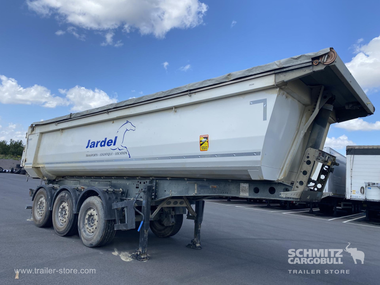 SCHMITZ Tipper Steel half pipe body 24m³ - Kallur-poolhaagis: pilt 1 SCHMITZ Tipper Steel half pipe body 24m³ - Kallur-poolhaagis: pilt 1