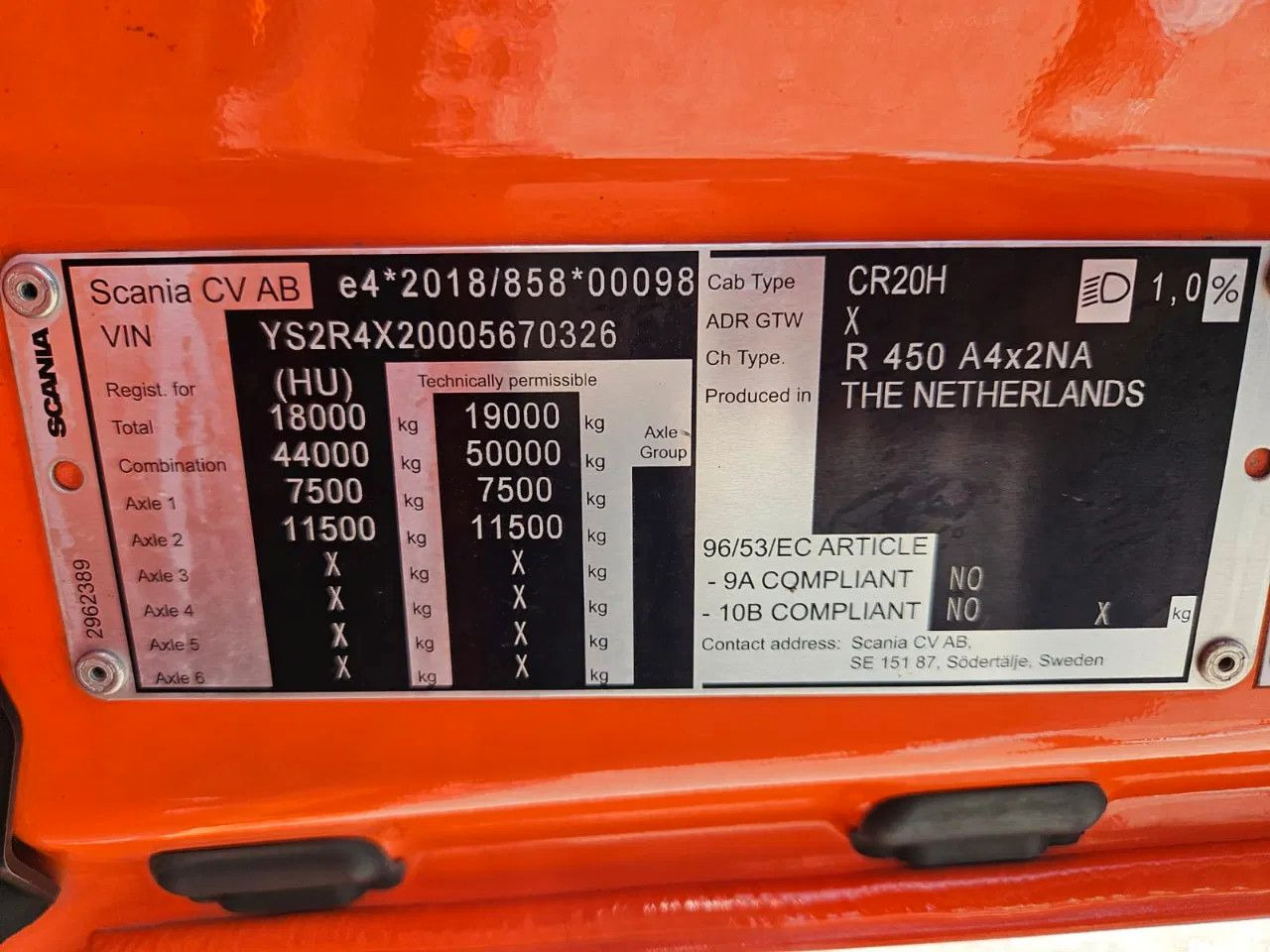 Uus Sadulveok Scania R450 PTO, Standklima, Navi, New Smart2 tachograp: pilt 13