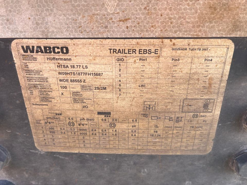 HUEFFERMANN Tandemanhänger HTA 1877 Containeranhänger - Multilift/ Liftdumper haagis: pilt 2 HUEFFERMANN Tandemanhänger HTA 1877 Containeranhänger - Multilift/ Liftdumper haagis: pilt 2