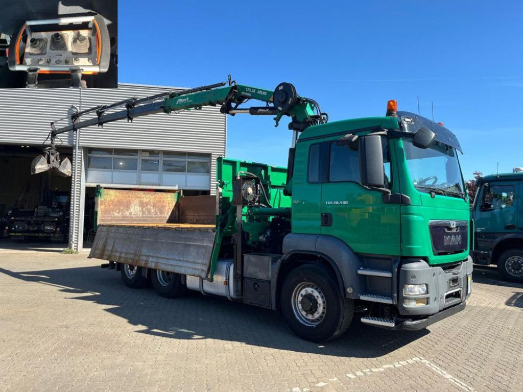 MAN TG-S 28.480 6x4H-4 BL 3-Achs Kipper Kran Funk Li - Kraanaga veoauto: pilt 3 MAN TG-S 28.480 6x4H-4 BL 3-Achs Kipper Kran Funk Li - Kraanaga veoauto: pilt 3