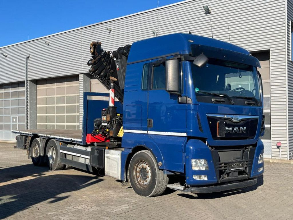 MAN TG-X 26.480 6x2 Pritsche Kran Hiab 477 + Funk - Madelveok/ Platvormveok, Kraanaga veoauto: pilt 3 MAN TG-X 26.480 6x2 Pritsche Kran Hiab 477 + Funk - Madelveok/ Platvormveok, Kraanaga veoauto: pilt 3