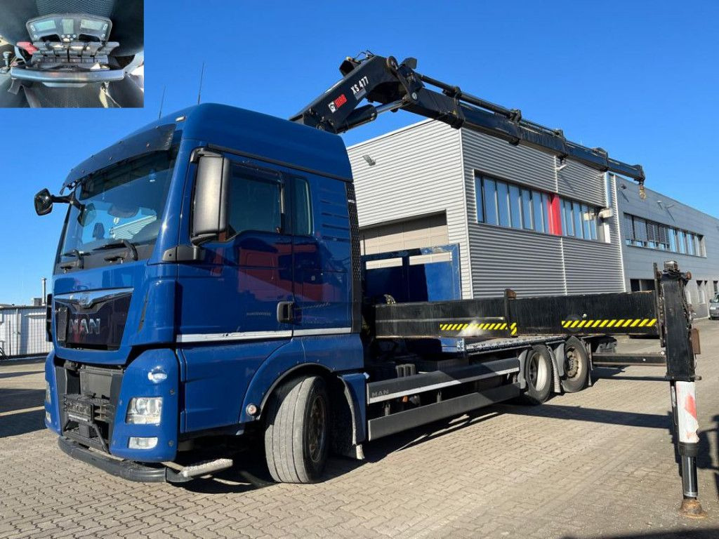 MAN TG-X 26.480 6x2 Pritsche Kran Hiab 477 + Funk - Madelveok/ Platvormveok, Kraanaga veoauto: pilt 2 MAN TG-X 26.480 6x2 Pritsche Kran Hiab 477 + Funk - Madelveok/ Platvormveok, Kraanaga veoauto: pilt 2