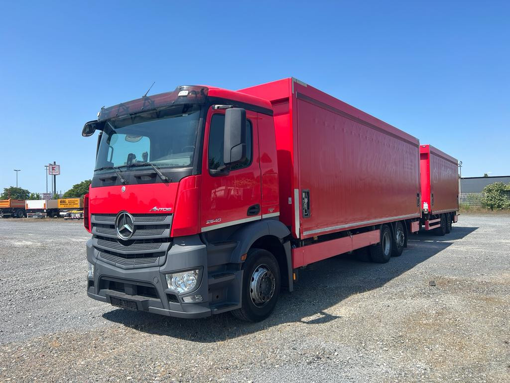MERCEDES-BENZ Antos 2540 L 6x2 Pritsche LBW Coca Cola, 8,2m Getränke - Tent veoauto: pilt 1 MERCEDES-BENZ Antos 2540 L 6x2 Pritsche LBW Coca Cola, 8,2m Getränke - Tent veoauto: pilt 1