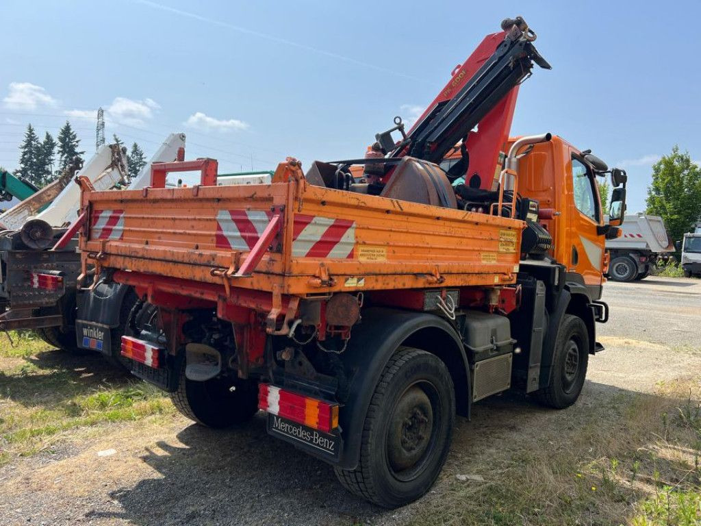 Mercedes-Benz Unimog U20 2-Achs Allradkipper Kran Palfinger Kr - Kallurauto, Kraanaga veoauto: pilt 4 Mercedes-Benz Unimog U20 2-Achs Allradkipper Kran Palfinger Kr - Kallurauto, Kraanaga veoauto: pilt 4