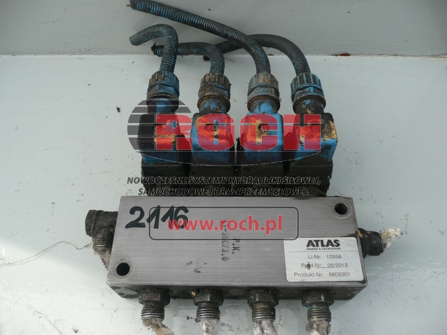ATLAS 5609301 LI 12856 LT-35C73.0 - 4 SEKCYJNY + 5002253 24VDC 14W - Hüdrauliline klapp - Ratastel ekskavaator: pilt 1 ATLAS 5609301 LI 12856 LT-35C73.0 - 4 SEKCYJNY + 5002253 24VDC 14W - Hüdrauliline klapp - Ratastel ekskavaator: pilt 1
