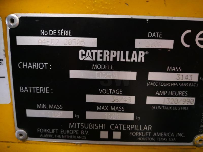 Elektritõstuk Caterpillar EC25N: pilt 8
