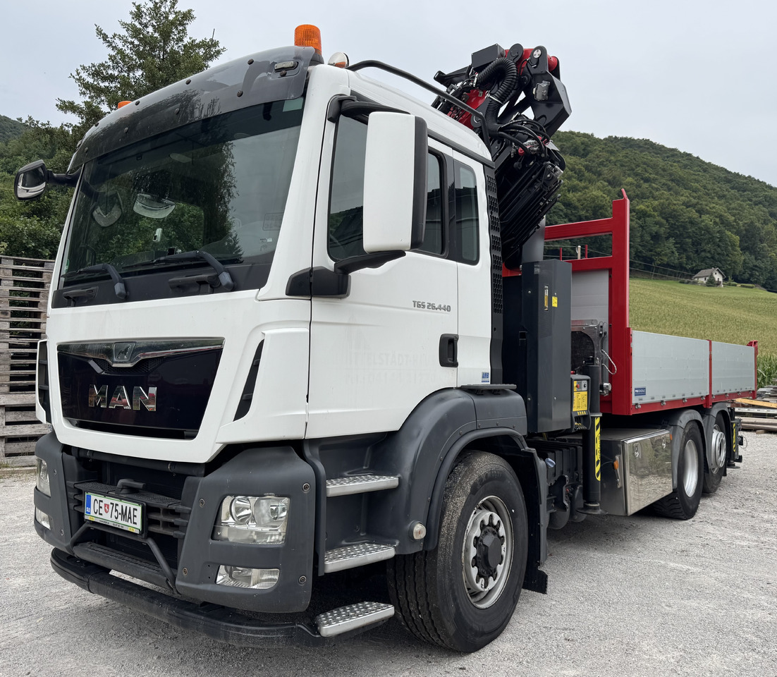 MAN Hiab Fassi Palfinger PK 34002-6 JIB-3 - Kraanaga veoauto: pilt 1 MAN Hiab Fassi Palfinger PK 34002-6 JIB-3 - Kraanaga veoauto: pilt 1