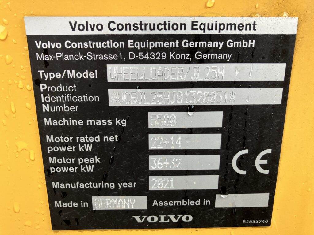 Kompaktlaadur Volvo JL25H Electric: pilt 11