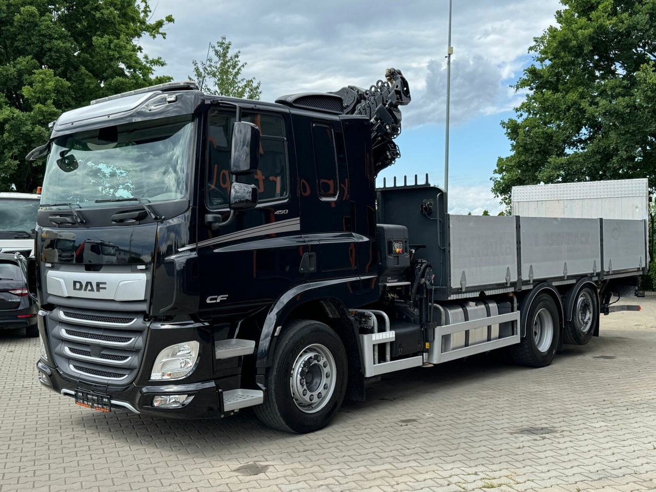 DAF CF 450 FAN 6x2 Pritsche mit Kran HIAB 188 E-6 - Madelveok/ Platvormveok, Kraanaga veoauto: pilt 2 DAF CF 450 FAN 6x2 Pritsche mit Kran HIAB 188 E-6 - Madelveok/ Platvormveok, Kraanaga veoauto: pilt 2