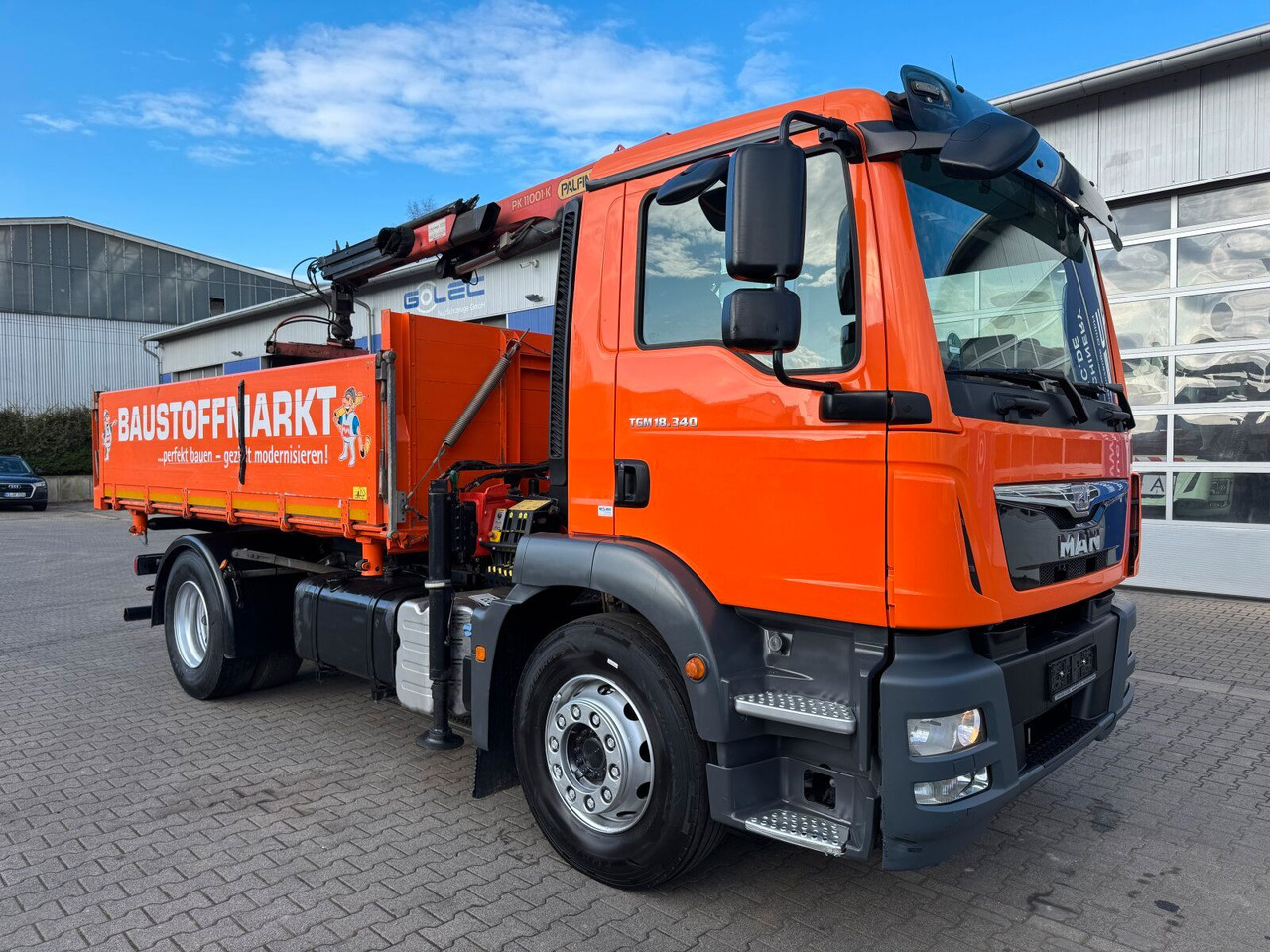 MAN TGM 18.340 4x2 Euro 6 Kipper Kran PK11001.K - Kallurauto, Kraanaga veoauto: pilt 1 MAN TGM 18.340 4x2 Euro 6 Kipper Kran PK11001.K - Kallurauto, Kraanaga veoauto: pilt 1