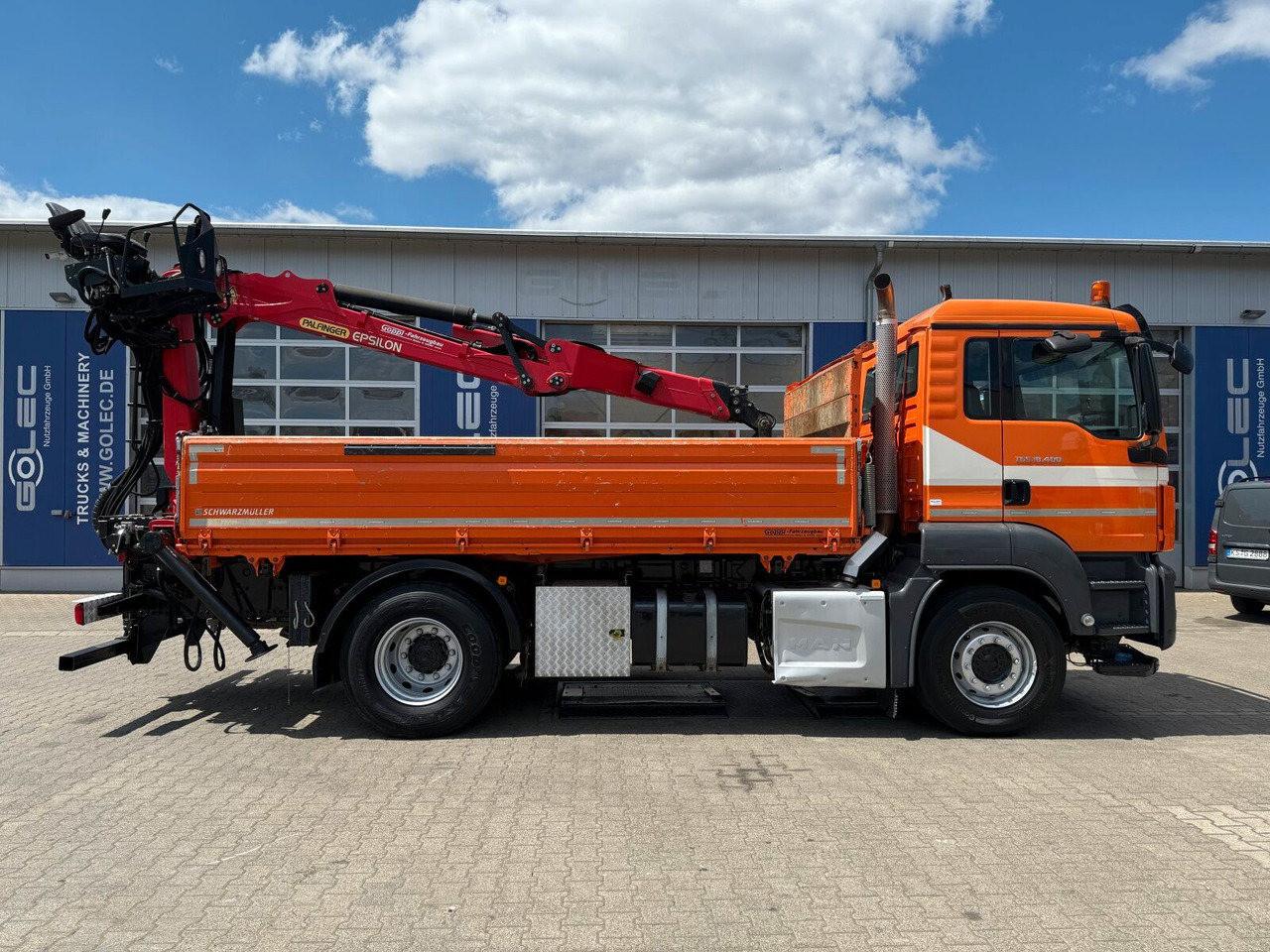 MAN TGS 18.400 4x2 Kipper Bordmatic Kran Palfinger - Kallurauto, Kraanaga veoauto: pilt 2 MAN TGS 18.400 4x2 Kipper Bordmatic Kran Palfinger - Kallurauto, Kraanaga veoauto: pilt 2
