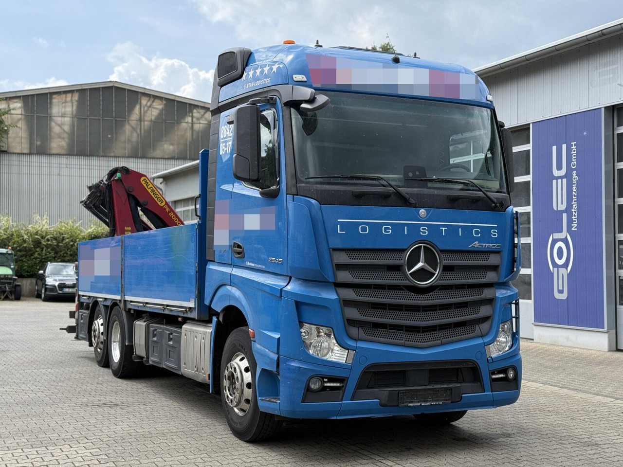 Mercedes-Benz ACTROS 2545 6x2 Pritsche Kran Palfinger PK20001K - Madelveok/ Platvormveok, Kraanaga veoauto: pilt 1 Mercedes-Benz ACTROS 2545 6x2 Pritsche Kran Palfinger PK20001K - Madelveok/ Platvormveok, Kraanaga veoauto: pilt 1