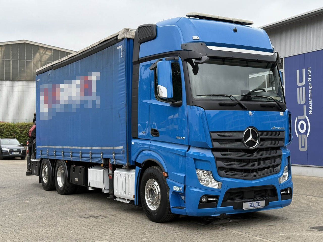 Mercedes-Benz Actros 6x2 Pritsche Kran Palfinger PK34002 + JIB - Kraanaga veoauto: pilt 1 Mercedes-Benz Actros 6x2 Pritsche Kran Palfinger PK34002 + JIB - Kraanaga veoauto: pilt 1