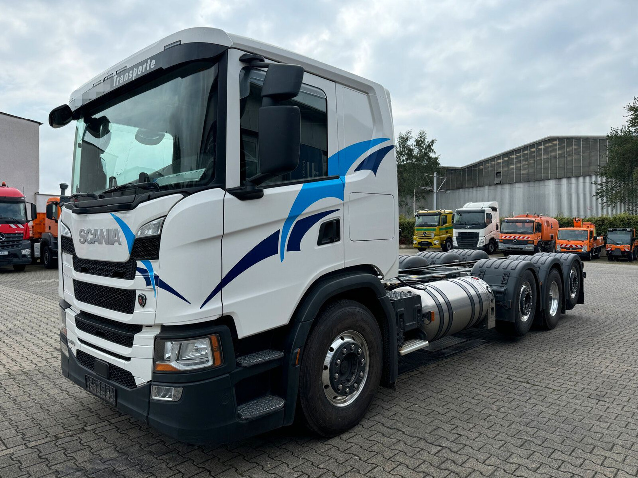 Scania G 410 B8x2*6 NB LNG Fahrgestell Nebenantrieb - Kabiinišassiiga veoauto, Kraanaga veoauto: pilt 2 Scania G 410 B8x2*6 NB LNG Fahrgestell Nebenantrieb - Kabiinišassiiga veoauto, Kraanaga veoauto: pilt 2