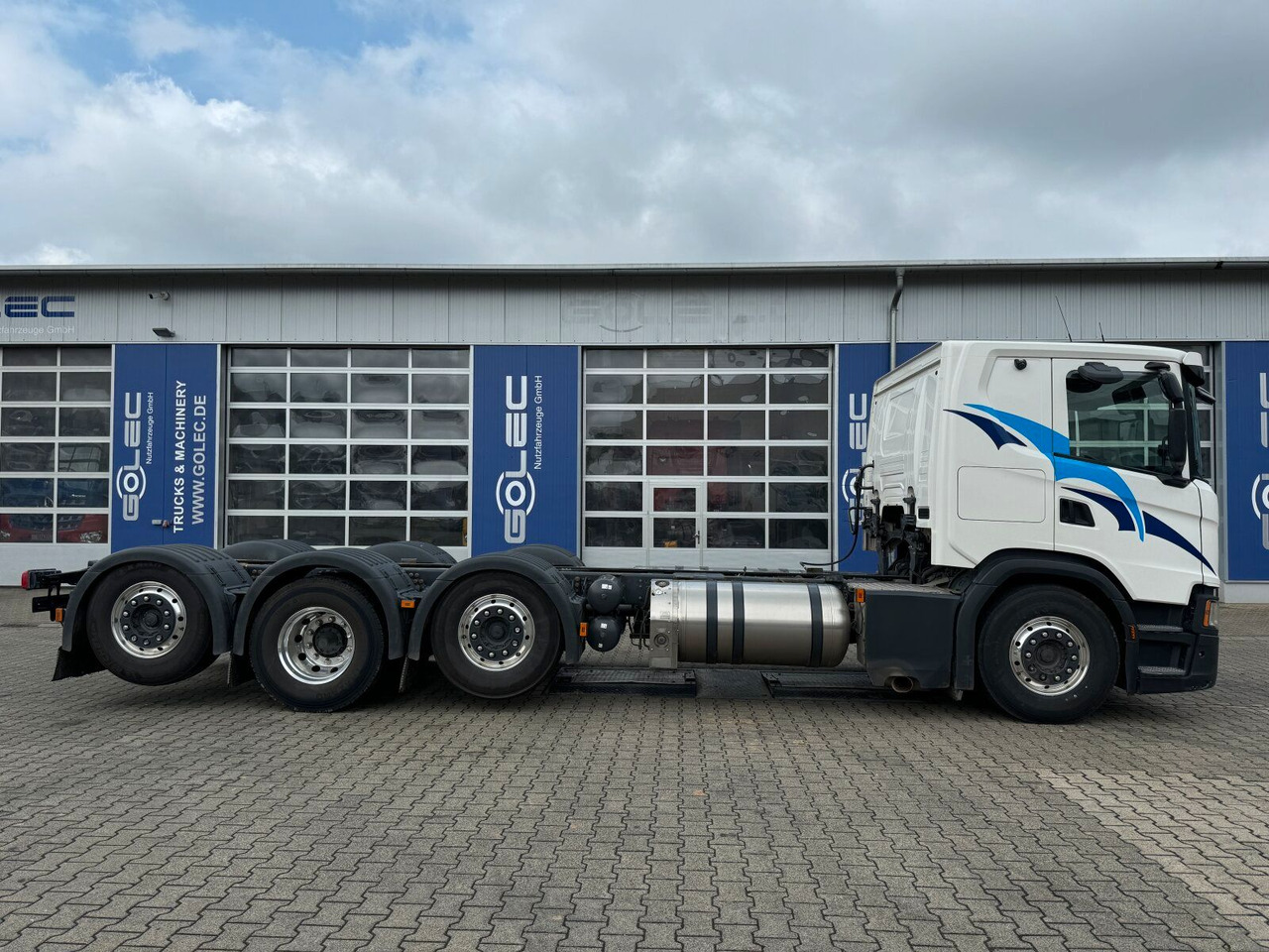 Scania G 410 B8x2*6 NB LNG Fahrgestell Nebenantrieb - Kabiinišassiiga veoauto, Kraanaga veoauto: pilt 4 Scania G 410 B8x2*6 NB LNG Fahrgestell Nebenantrieb - Kabiinišassiiga veoauto, Kraanaga veoauto: pilt 4
